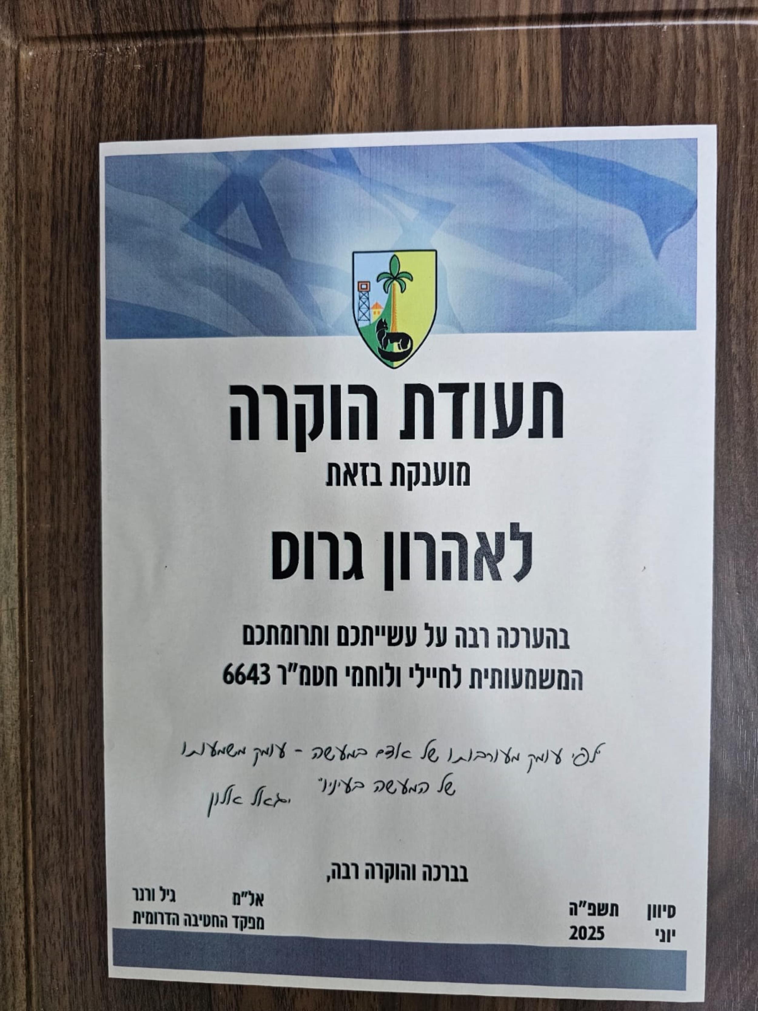 חטיבה הדרומית חטמר 6643